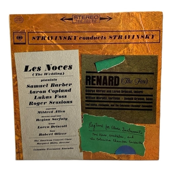 LP Igor Stravinsky - Stravinsky Conducts Stravinsky  Vinyl Record - Picture 1 of 2